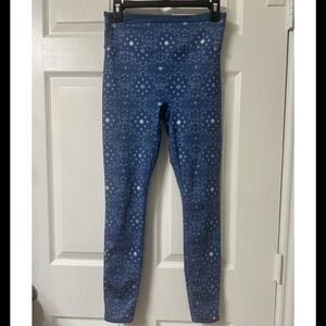 Fabletics Blue Printed High-Rise Jeggings